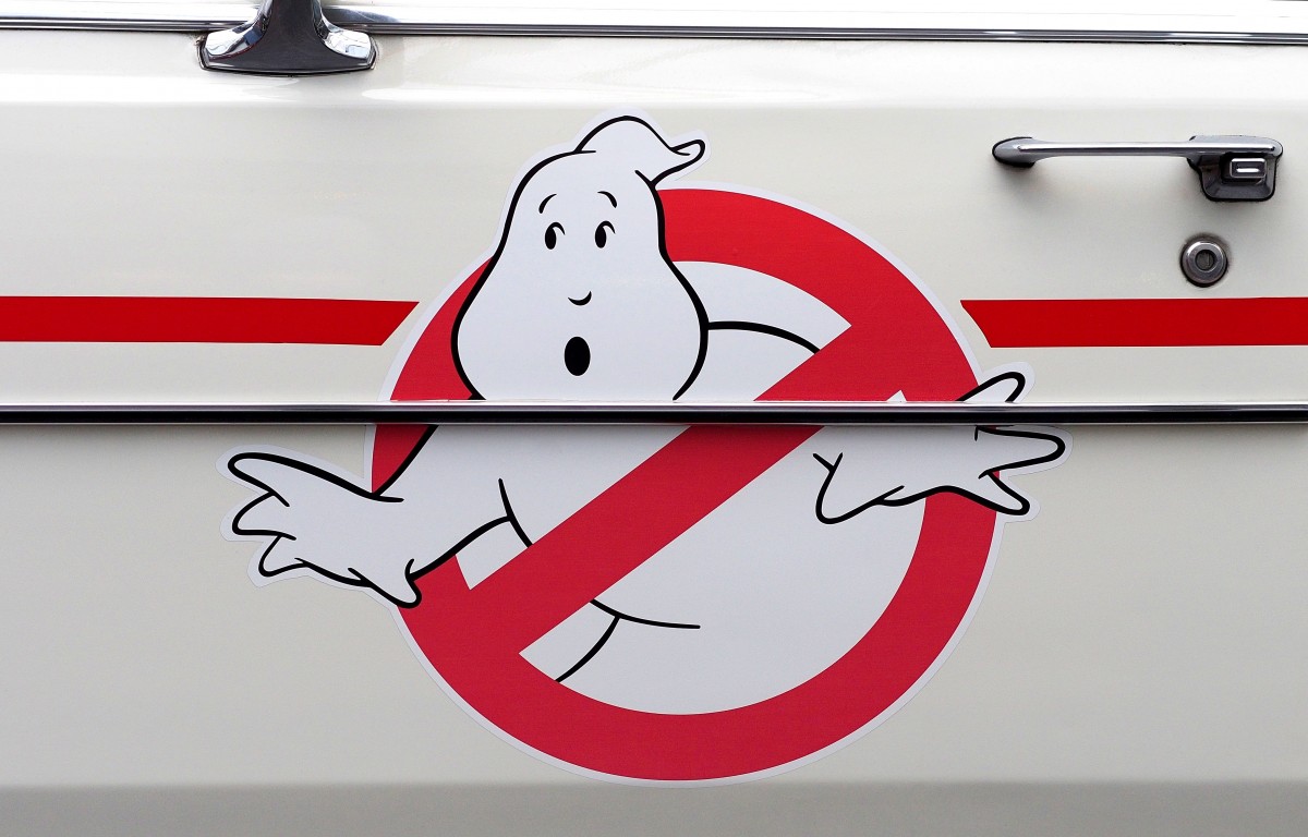 ghostbusters logo on car