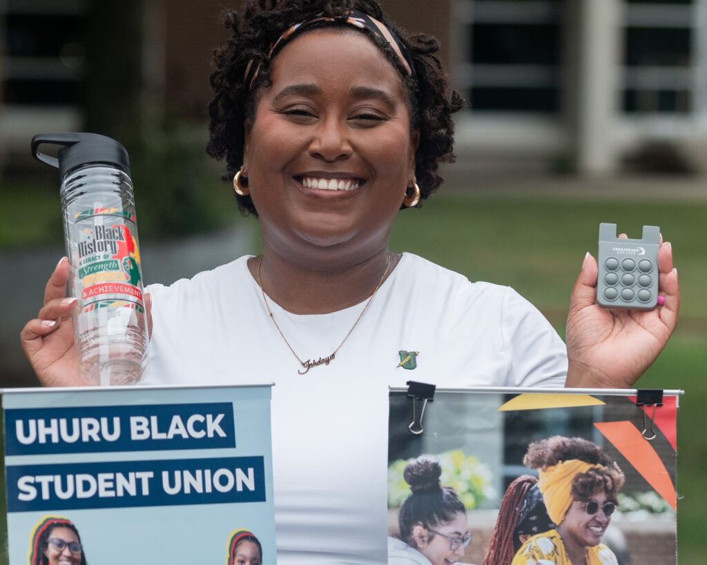 UHURU BSU member at Fall 2025 Welcome Week