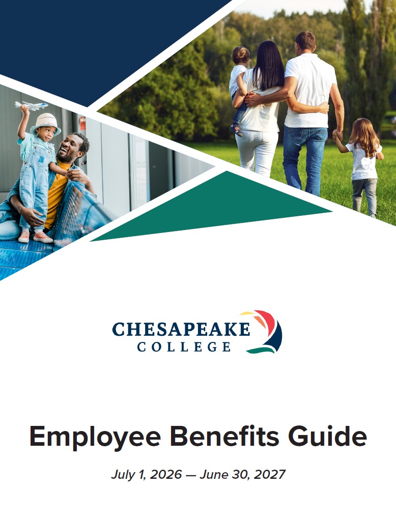 2026-27 Employee Benefits Guide for Chesapeake College covering July 1, 2026-June 30, 2027